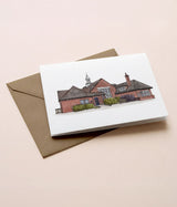 Custom Watercolour Wedding Venue Card