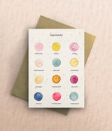 Birthday Colour Palette Card