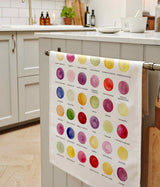 The Colours of British Wildflowers Cotton Tea Towel