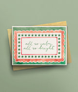 Calm and Bright Christmas Card