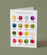 The Colours of Christmas in London Card