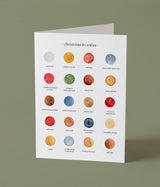 The Colours of Christmas in Wales Card