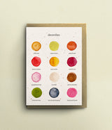 The Colours of December Card