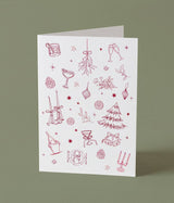 Christmas Dinner Party – Hand-Illustrated Christmas Card