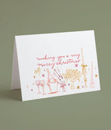 Pink Very Merry Christmas Card