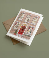 Watercolour Christmas Townhouse Card