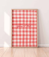 You and Me Gingham Print