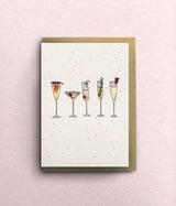 Prosecco Glasses Card