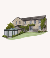 Custom Watercolour House Illustration