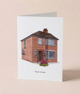 Custom Watercolour House Card