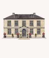 Custom Watercolour Wedding Venue Illustration