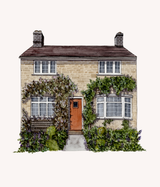 Custom Watercolour House Illustration