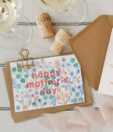 Blue Floral Mother's Day Card