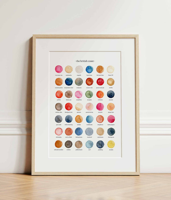 The Colours of The British Coast Print