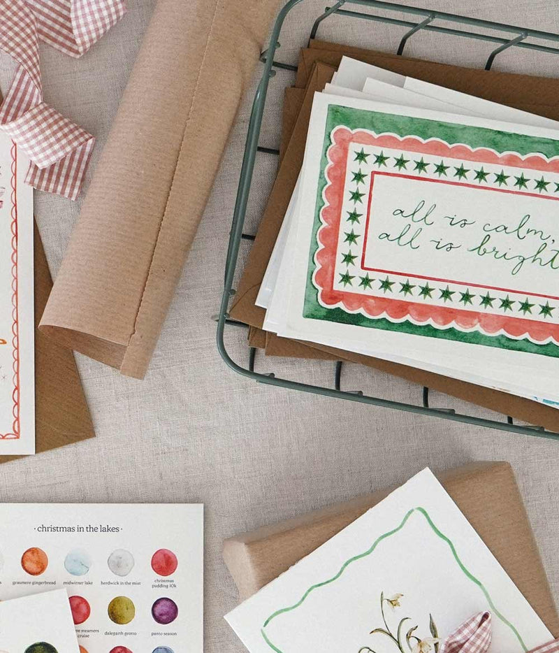 Calm and Bright Christmas Card