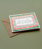 Calm and Bright Christmas Card