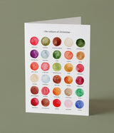 The Colours of Christmas Card
