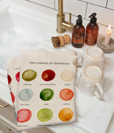 The Colours of Christmas Cotton Tea Towel