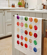 The Colours of Christmas Cotton Tea Towel