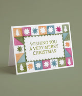 Watercolour Christmas Quilt Card
