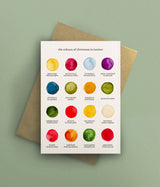 The Colours of Christmas in London Card