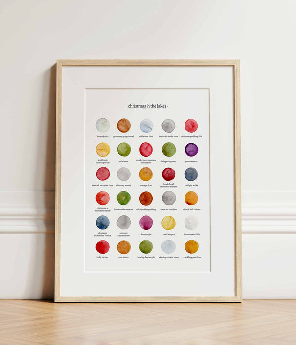 The Colours of Christmas in the Lakes Print