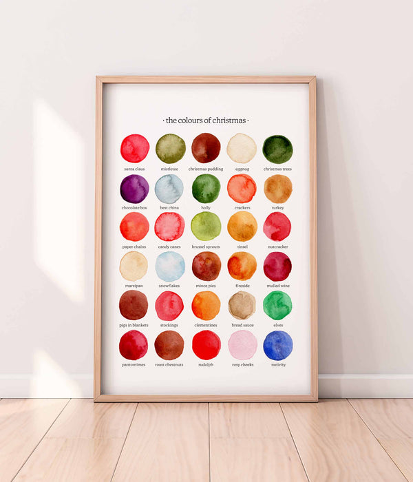 The Colours of Christmas Print