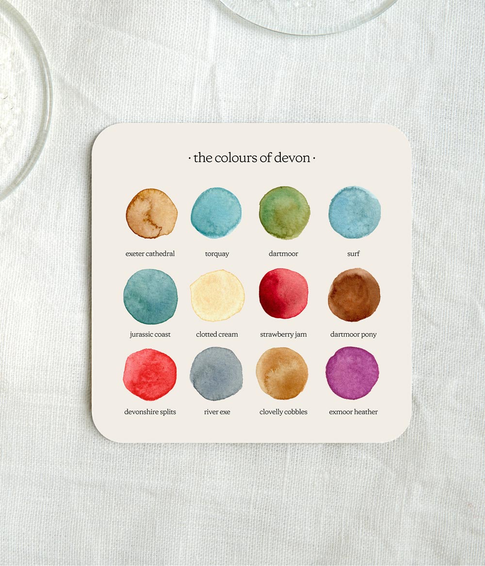The Colours of Scotland Coaster – bytillyillustration