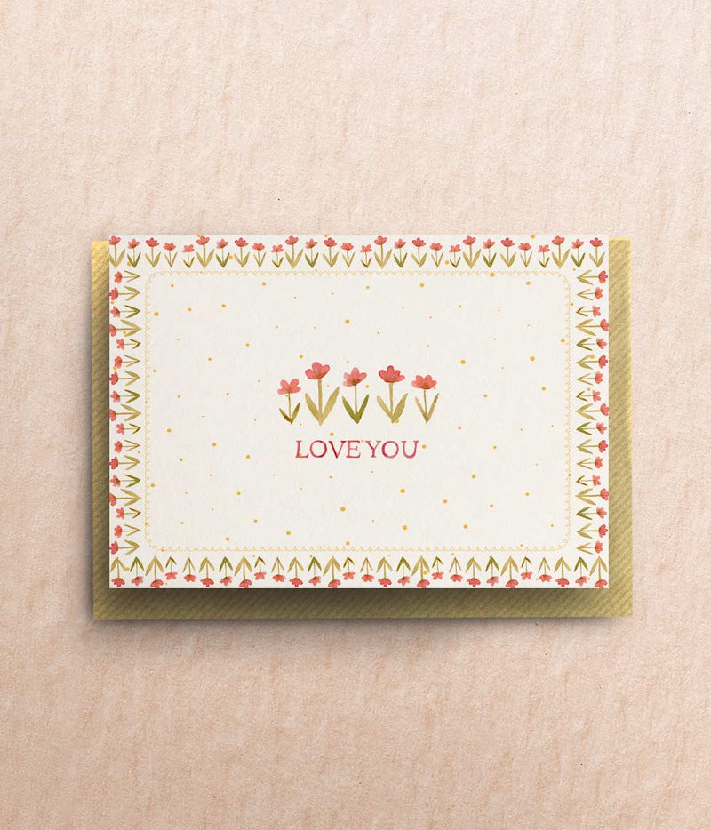 Floral Love You Card