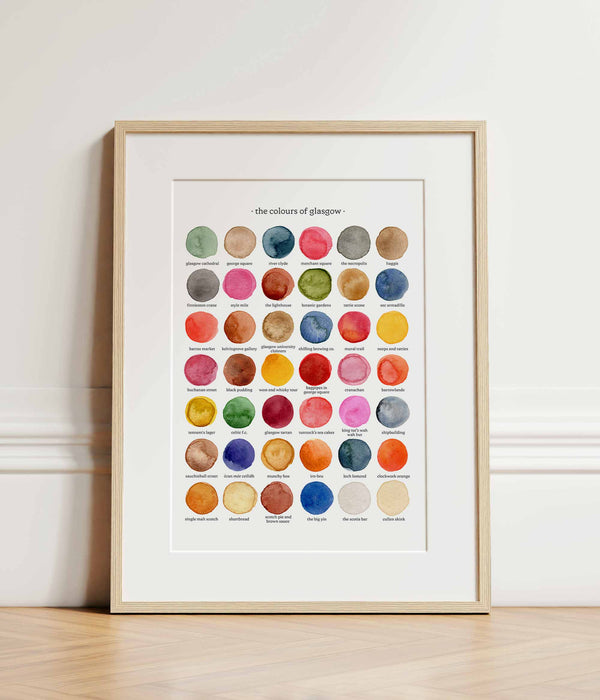The Colours of Glasgow Print