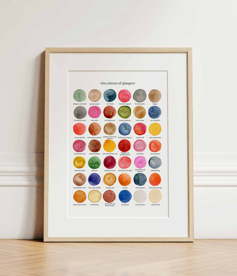 The Colours of Glasgow Print