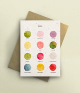 The Colours of June Card