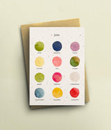 The Colours of June Card