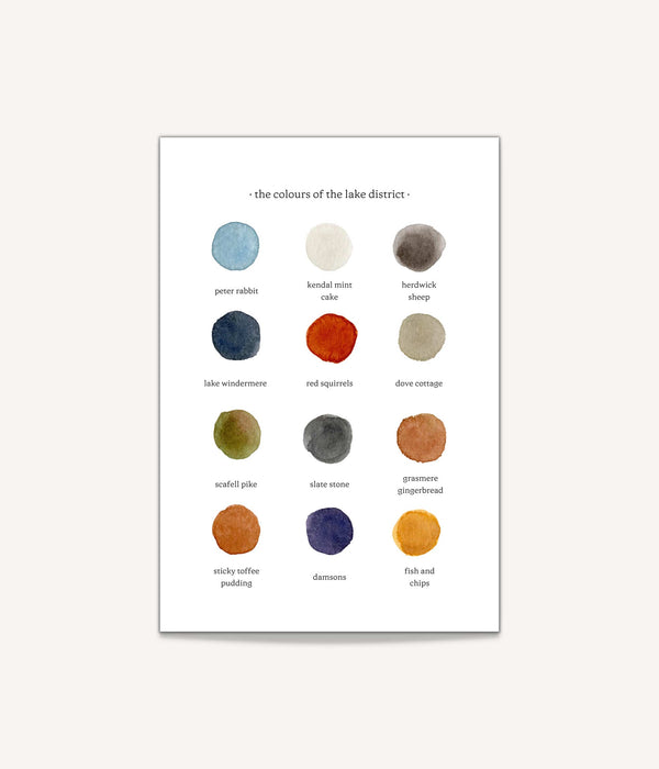 The Colours of The Lake District Print