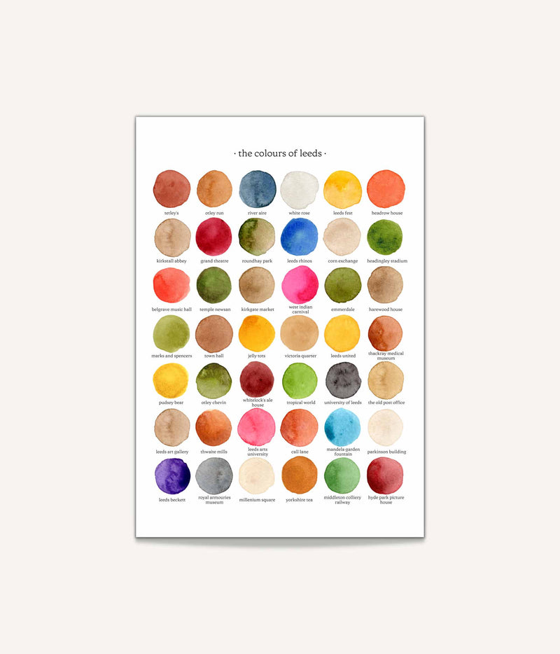 The Colours of Leeds Print