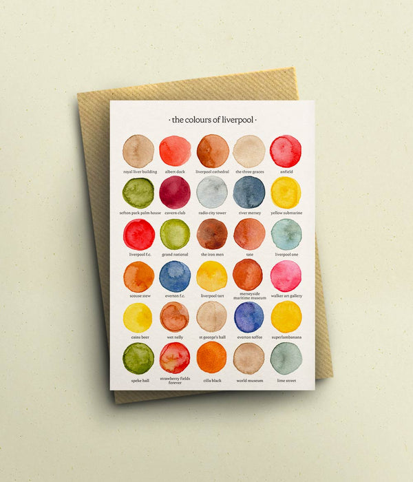 The Colours of Liverpool Card