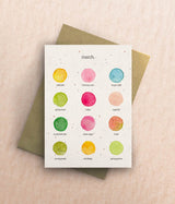 The Colours of March Card