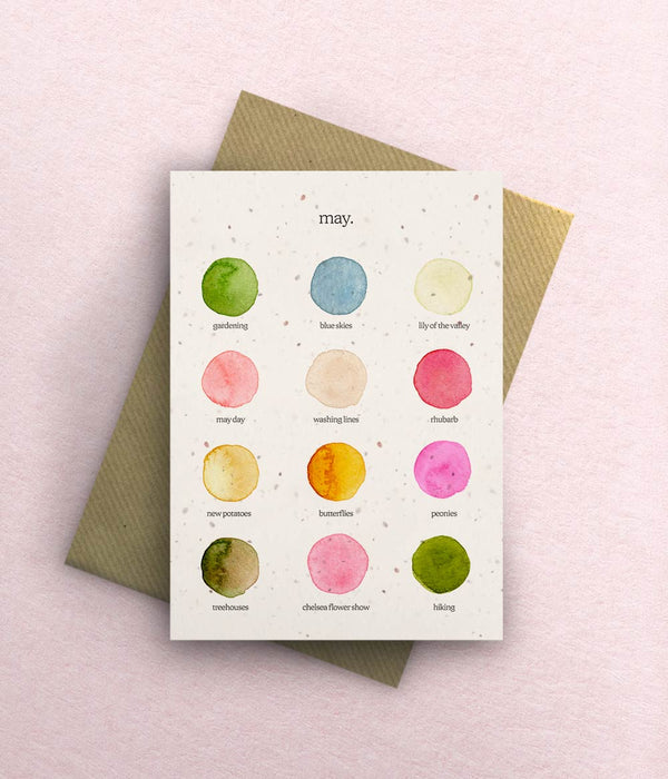 The Colours of May Card