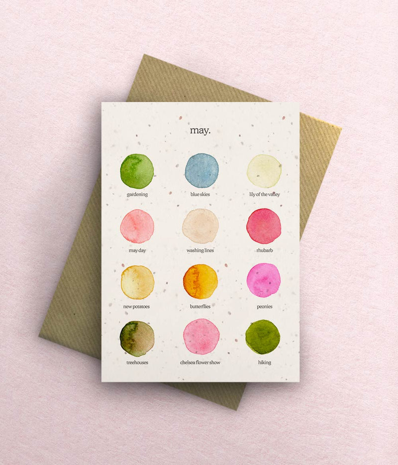 The Colours of May Card