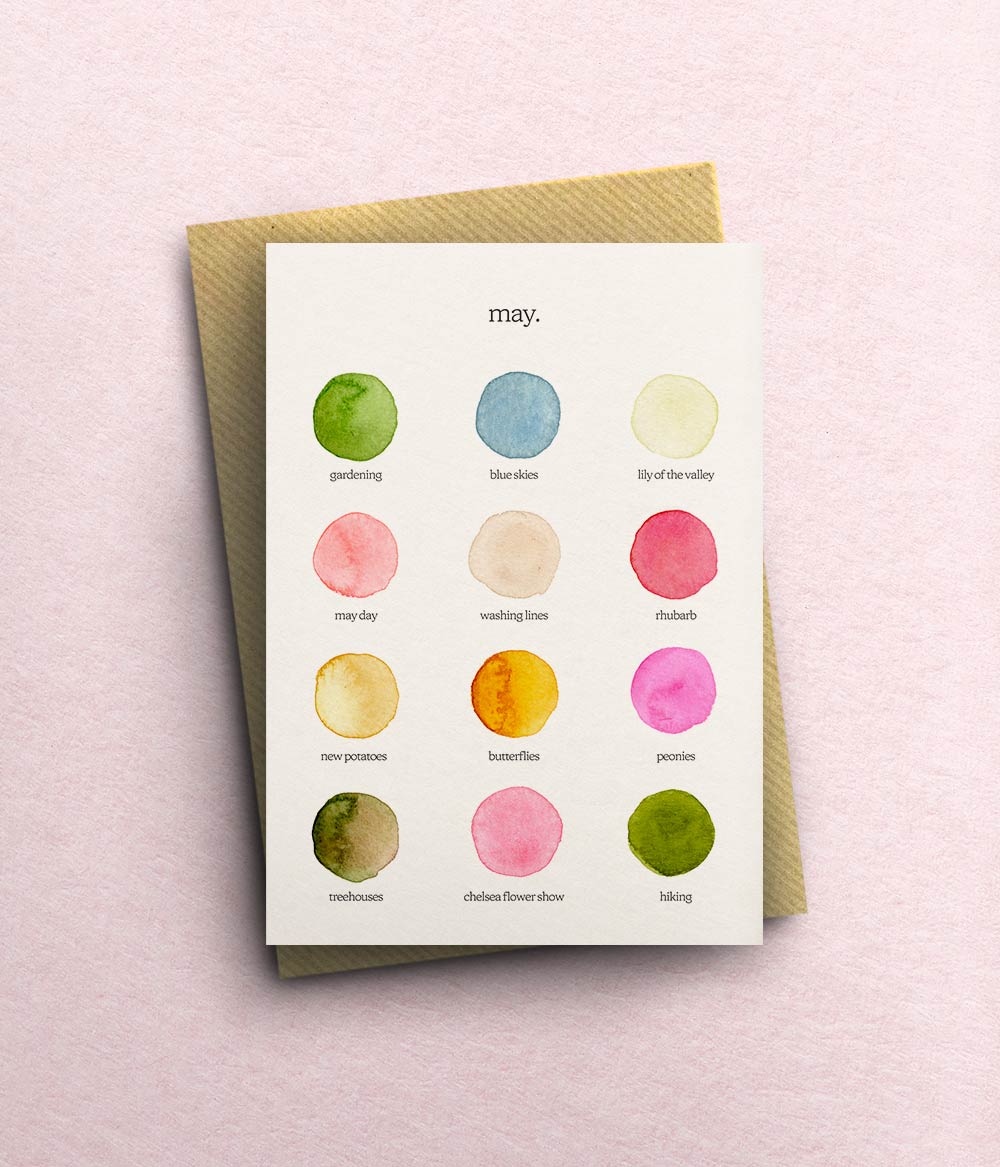 The Colours of May Card – bytillyillustration