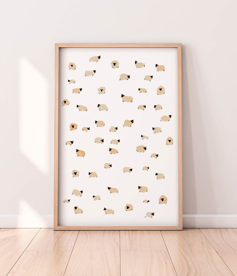 Sheep Herd Print