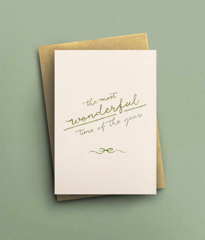 The Most Wonderful Time Christmas Card
