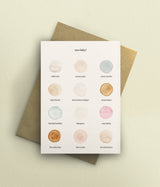 New Baby Colour Palette Card