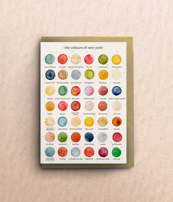 The Colours of New York Card