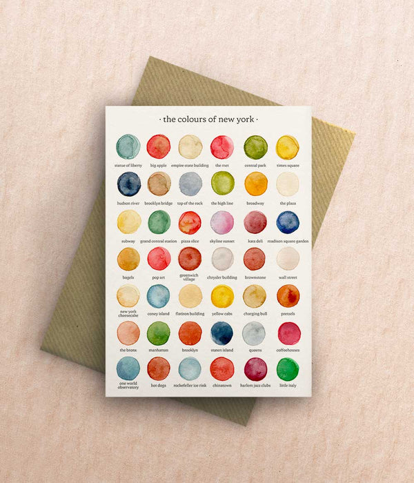 The Colours of New York Card