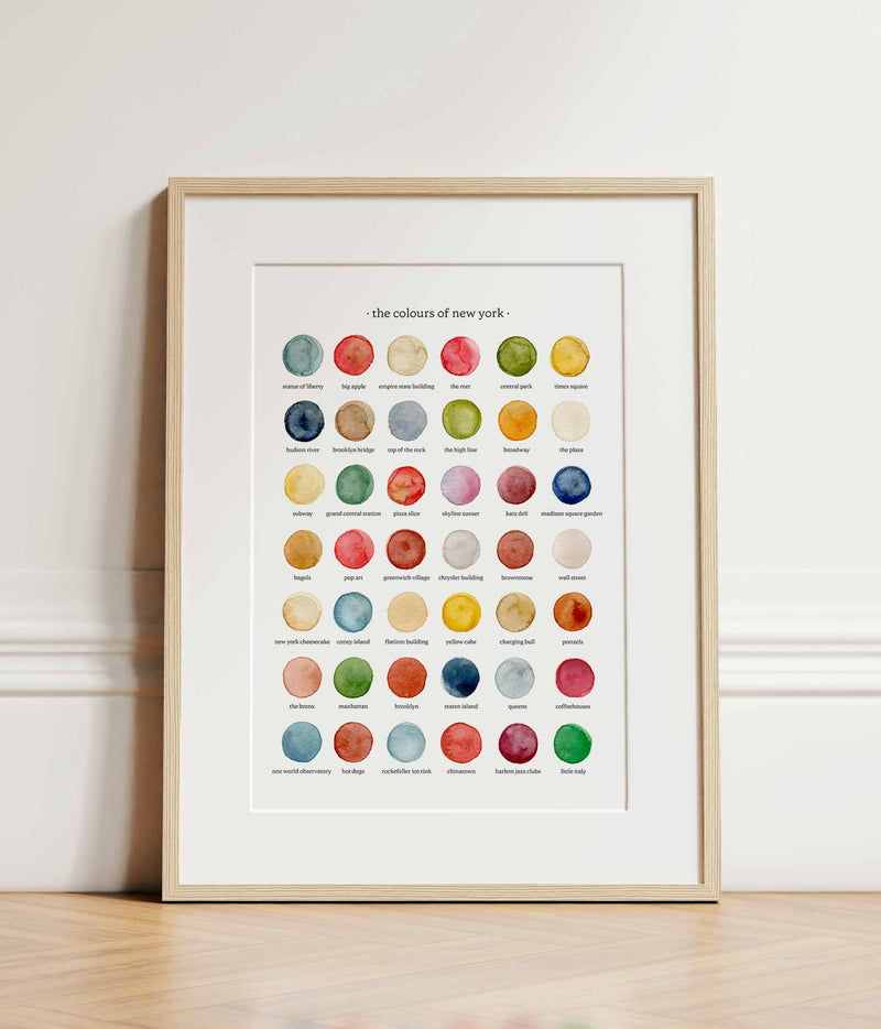 The Colours of New York Print