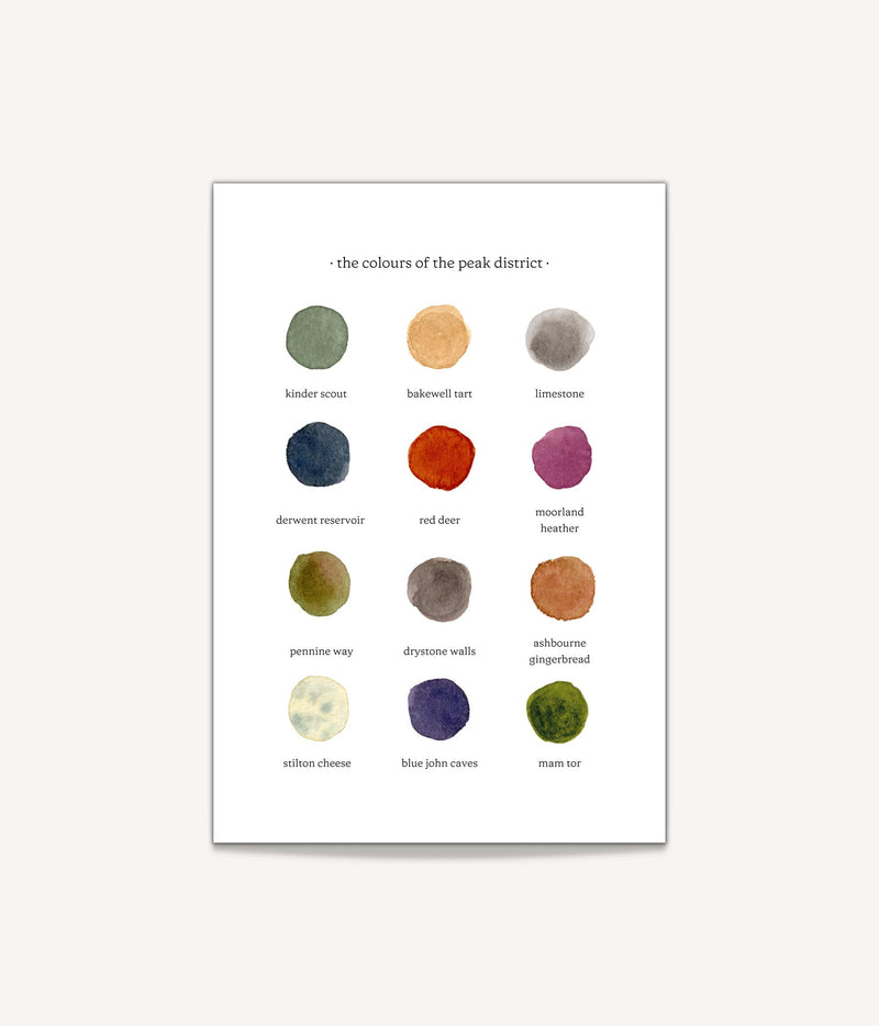 The Colours of The Peak District Print