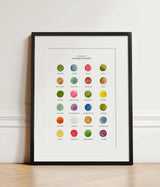 The Colours of Running in London Print