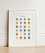The Colours of Running in London Print