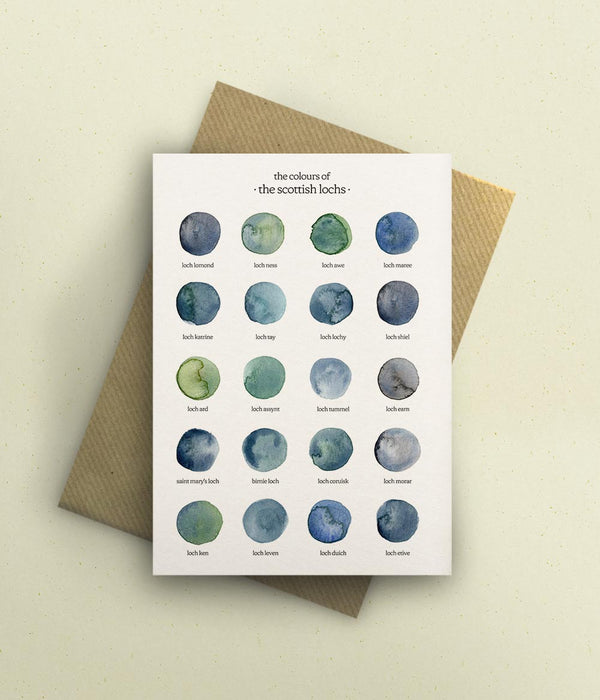 The Colours of The Scottish Lochs Card